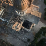 UOC Transfiguration Cathedral Damaged During Shelling. Ukrainian Air Defense May Be Responsible for the Damage.